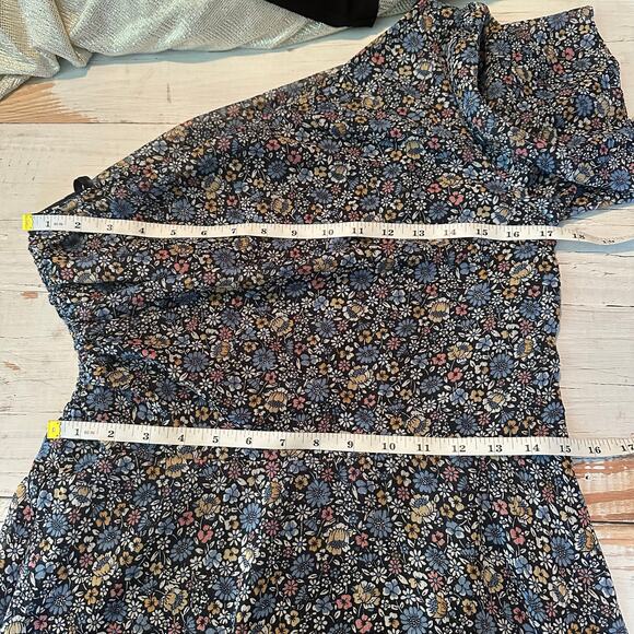 MICHAEL Michael Kors Ditsy Floral-Print One-Shoulder Dress Size Medium - Picture 11 of 12